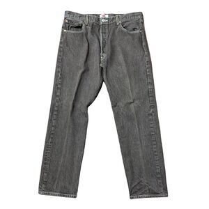 Levi's 501 Size 38 x 32 Jeans Straight Leg Button Fly Red Tag Brown Denim Men’s